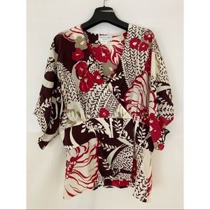 Paul & Joe 100% Silk Top. Made in France.